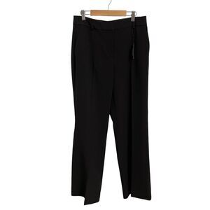 Express Editor High Rise Trouser Black Straight Leg‎ Dress Pants 8S New